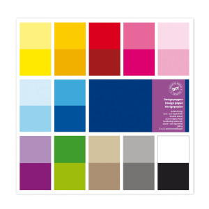 BUSTA 24 FG CARTA SCRAPBOOKING 30,5X30,5CM ASS. TINTE E TONALITA' DECO COD. 12591