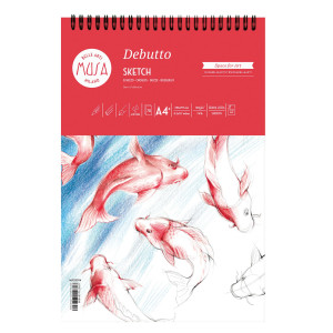 BLOCCO PER SCHIZZI DEBUTTO A4+ - 21X29,7CM 70FG 120GR MUSA COD. MU133394 CONFEZIONE DA 4