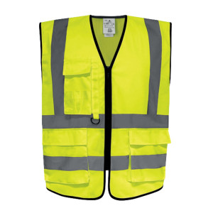 GILET ALTA VISIBILITA' GILPOCK TG XXL GIALLO FLUO DELTAPLUS COD. GILPOCKJAXX