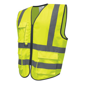 GILET ALTA VISIBILITA' GILPOCK TG XXL GIALLO FLUO DELTAPLUS COD. GILPOCKJAXX