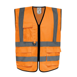 GILET ALTA VISIBILITA' GILPOCK TG XXL ARANCIO FLUO DELTAPLUS COD. GILPOCORXX