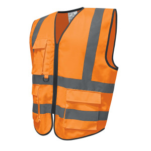GILET ALTA VISIBILITA' GILPOCK TG XXL ARANCIO FLUO DELTAPLUS COD. GILPOCORXX