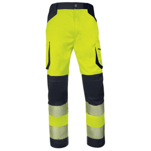 PANTALONI MULTITASCHE ALTA VISIBILITA' M2PA3S TG XL GIALLO FLUO DELTAPLUS COD. M2PA3STRHVJAXG