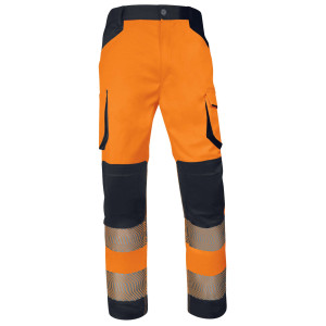 PANTALONI MULTITASCHE ALTA VISIBILITA' M2PA3S TG XL ARANCIO FLUO DELTAPLUS COD. M2PA3STRHVORXG