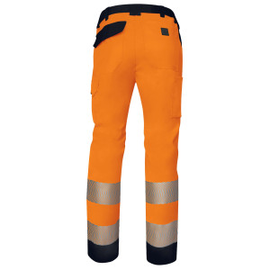 PANTALONI MULTITASCHE ALTA VISIBILITA' M2PA3S TG XL ARANCIO FLUO DELTAPLUS COD. M2PA3STRHVORXG