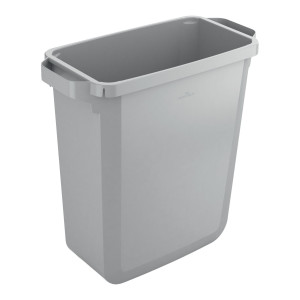 BIDONE GRIGIO DURABIN RETTANGOLARE IN PP CON MANIGLIE PER IL TRASPORTO 60 LT DUR COD. 1800503050