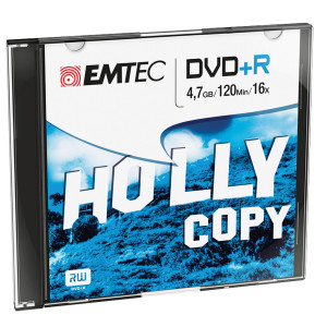CONF. DA 10 PZ DVD+R EMTEC4,7GB 16X SLIM CASE COD. ECOVPR471016SL