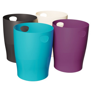 SET DA 8 CESTINI GETTACARTE  ECOBIN TITANE - 4 COLORI ASSORTITI EXACOMPTA COD. 453101D