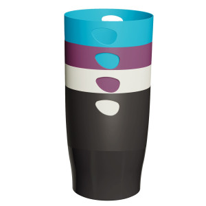 SET DA 8 CESTINI GETTACARTE  ECOBIN TITANE - 4 COLORI ASSORTITI EXACOMPTA COD. 453101D