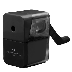 TEMPERAMATITE CON MANOVELLA 1 FORO NERO FABER-CASTELL COD. 180984
