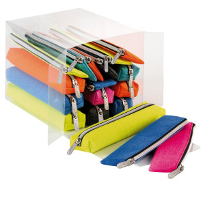 BUSTINA C/ZIP F14 COLORI E FORME ASSORTITI FAVORIT COD. 400195475 CONFEZIONE DA 18