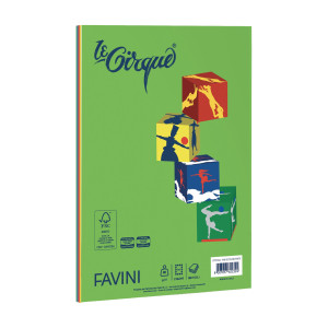 CARTA LE SMALL CIRQUE A4 80GR 100FG MIX 5 COLORI FORTI FAVINI COD. A71X124