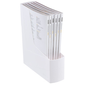 PORTARIVISTE G2D BIANCO IN PS RICICLATO 30X9X25,8CM FELLOWES COD. 17101