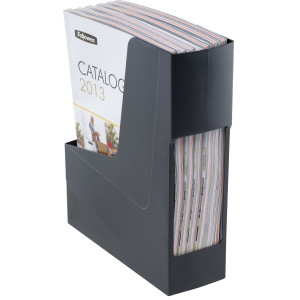 PORTARIVISTE G2D NERO IN PS RICICLATO 30X9X25,8CM FELLOWES COD. 17301