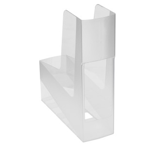 PORTARIVISTE G2D TRASPARENTE NATURALE IN PS RICICLATO 30X9X25,8CM FELLOWES COD. 17401