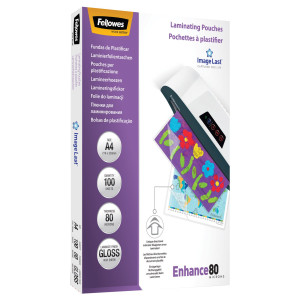 SCATOLA 100 POUCHES ENHANCE80 80MIC A3 FELLOWES COD. 5306207