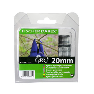 200 PUNTI PER RETI 20MM GALVA FISCHER DAREX COD. 1199605