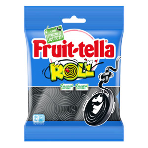 CARAMELLE GOMMOSE FRUIT-TELLA LIQUIRIZIE ROLL F.TO POCKET 90GR COD. 06398100