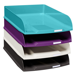 SET DA 4 VASCHETTE PORTACORRISPONDENZA COMBO STYLI TITANE - 4 COLORI ASSORTITI COD. 111101SETD