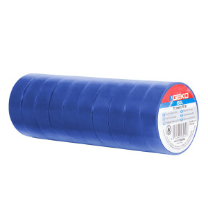 NASTRO ADESIVO ISOLANTE 15MMX10MT BLU GEKO COD. 8170000006 CONFEZIONE DA 10