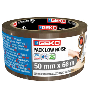 NASTRO DA IMBALLO PP LOW NOISE 50MMX66MT AVANA GEKO COD. 8180200012