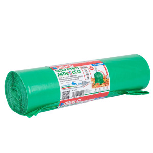 10 SACCHI RIFIUTI DA GIARDINO C/FASCETTA 80X120CM- 150LT 56MY VERDE GEKO COD. 8500900001