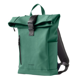 ZAINO ROLL-TOP DROP GOMMA ANTIPIOGGIA DIM. 30X42X14CM VERDE INTEMPO COD. 9239DRG24