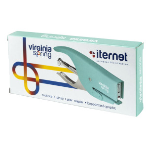 CUCITRICE A PINZA VIRGINIA SPRING AZZURRO IN SCATOLA ITERNET COD. 0101AZ