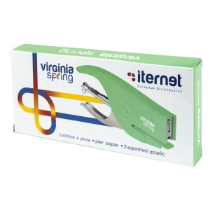 CUCITRICE A PINZA VIRGINIA SPRING VERDE IN SCATOLA ITERNET COD. 0101VE