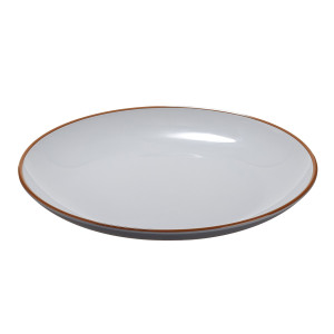 PIATTO PIANO RPET D22X2,6CM GRIGIO LEONE COD. N0006