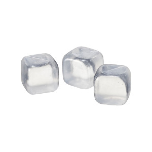 CONF 10 CUBETTI REFRIGERANTI RIUTILIZZABILI 4,5X4,5CM TRASPARENTE LEONE COD. T3036