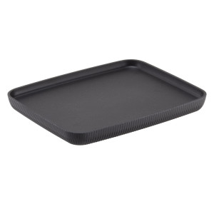 VASSOIO BUFFET NORWAY 32,5X26,5X3CM MELAMINA ANTRACITE LEONE COD. T8808.Z