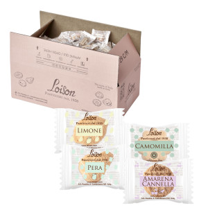 SCATOLA 200 BISCOTTI AL BURRO ASSORTITI 4 GUSTI FRUTTA E MEDITAZIONE 1250GR LOIS COD. 1908