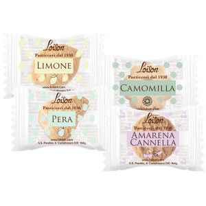 SCATOLA 200 BISCOTTI AL BURRO ASSORTITI 4 GUSTI FRUTTA E MEDITAZIONE 1250GR LOIS COD. 1908