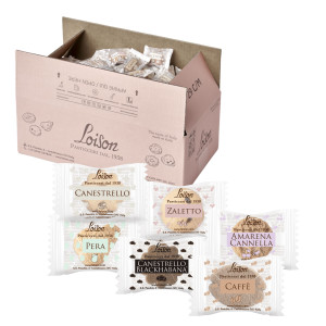 SCATOLA 200 BISCOTTI AL BURRO ASSORTITI 6 GUSTI 1250GR LOISON COD. 1909
