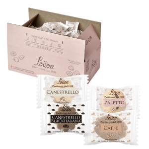SCATOLA 200 BISCOTTI AL BURRO ASSORTITI 4 GUSTI CLASSICI 1250GR LOISON COD. 1911