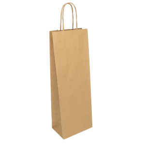 25 SHOPPERS IN CARTA SEALING 14X9X39CM EASY BOTTLE BAGS AVANA COD. 096334