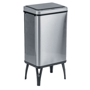 GETTACARTE PIEGHEVOLE HOUDINI 40L 35,5X26X71,5CM INOX/NERO MEDIAL COD. 109240