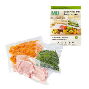 CONF. 30 SACCHETTI ALIMENTI PER SIGILLATRICE SOTTOVUOTO 25X30CM MULIN COD. PB-356