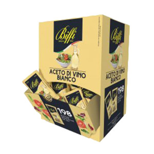 198 BUSTINE MONODOSE ACETO DI VINO BIANCO DA 5ML - BIFFI COD. BPABIM