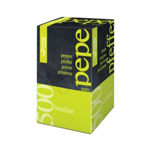 500 BUSTINE MONODOSE PEPE NERO 0,2GR COD. NOPEE