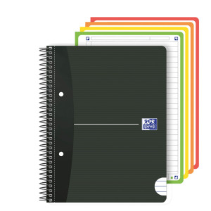 MAXIQUADERNO SPIRALATO A4+ 1 RIGO C/MARGINE 160PAG. 80G COLORI ASS. OFFICE ESSEN COD. 400099733 CONFEZIONE DA 5