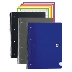 MAXIQUADERNO SPIRALATO A5+ 5MM 240PAG. 80G COLORI ASS. OFFICE ESSENTIALS OXFORD COD. 400107690 CONFEZIONE DA 5