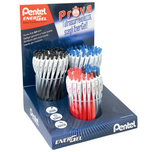 EXPO 120 ROLLER ENERGEL SLIM NERO/BLU/ROSSO PENTEL COD. 0022244