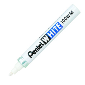 MARCATORE WHITE X100W-M BIANCO P. 3,9MM A VERNICE COD. X100W-M CONFEZIONE DA 12