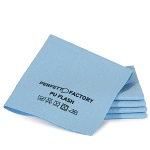 CONF 5 PANNI IN PU FLASH 34X36CM BLU PERFETTO FACTORY COD. 26590