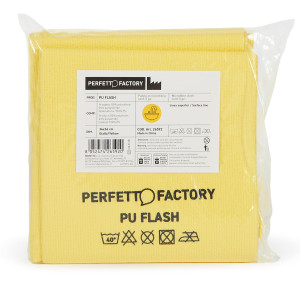 CONF 5 PANNI IN PU FLASH 34X36CM GIALLO PERFETTO FACTORY COD. 26592