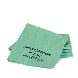 CONF 5 PANNI IN PU FLASH 34X36CM VERDE PERFETTO FACTORY COD. 26593