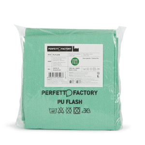 CONF 5 PANNI IN PU FLASH 34X36CM VERDE PERFETTO FACTORY COD. 26593