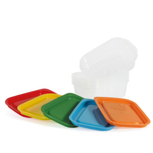 CONF. 5PZ CONTENITORI ALIMENTI IN PP 185X125X56MM 600ML PERFETTO COD. 29311